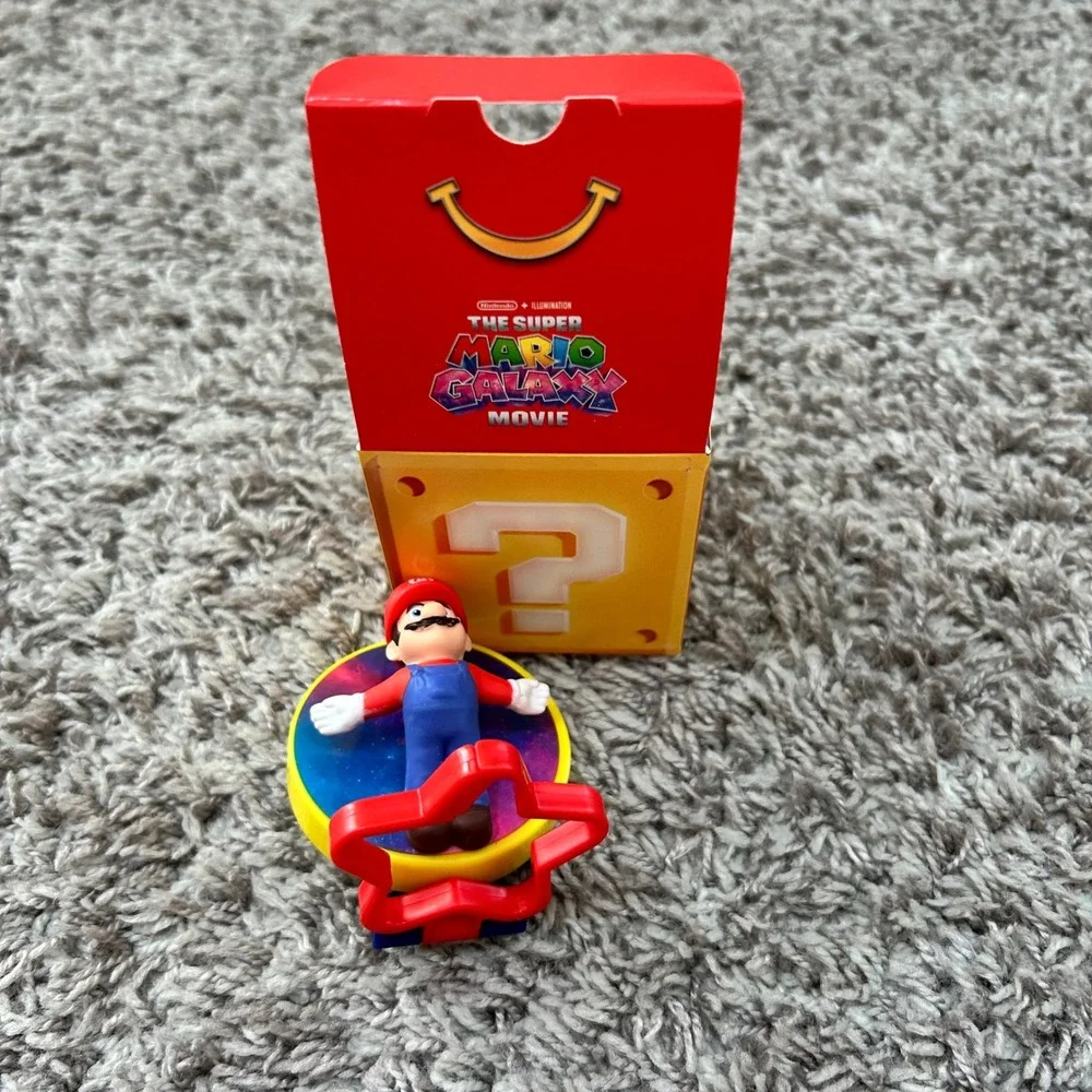 McDonalds Happy Meal Toy The Super Mario Galaxy Movie Mario Figure with Box